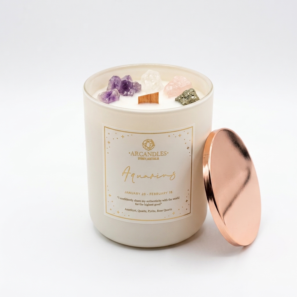 Zodiac Crystal Candles